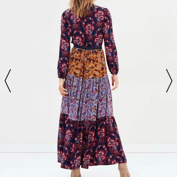 TIGERLILY Paradis Patchwork Maxi Dress RRP$270 - Picture 5 of 16